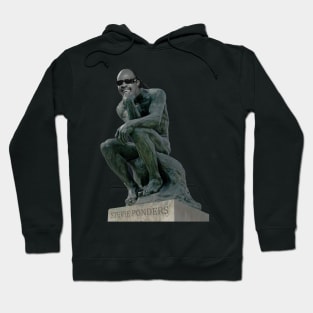 Stevie Ponders Roman Statue Stevie Wonder Pun Meme Hoodie